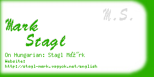 mark stagl business card
